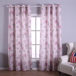 polyester printing curtain fabric wholesale curtain factory outlet