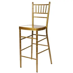 YC-A101-11 Gold chiavari metal high bar stool chair for sale