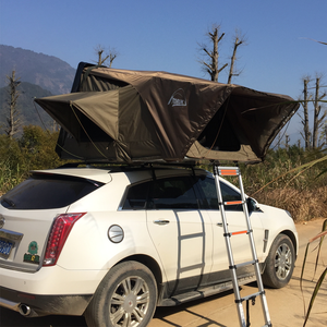 4x4 <span class=keywords><strong>Toile</strong></span> Extérieure mini Rétractable Auto Camion Voitures Arrière <span class=keywords><strong>Garage</strong></span> Pliante Rigide Sur Le Toit Dur Shell Roof Top Tente <span class=keywords><strong>pour</strong></span> <span class=keywords><strong>Camping</strong></span> - Product Image 4