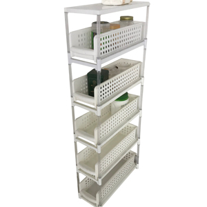 Multipurpose and Versatile <strong>Slim</strong> Side Rack <strong>Shelf</strong> with Lid - Product Image 1