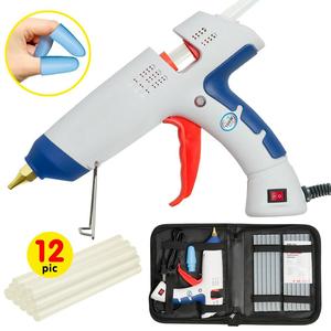 <span class=keywords><strong>Pistola</strong></span> de Pegamento Termofusible de Tamaño Completo, 100 W, Kit <span class=keywords><strong>Profesional</strong></span> con Estuche, 12 Barras de Pegamento, <span class=keywords><strong>Pistola</strong></span> de Pegamento de <span class=keywords><strong>Silicona</strong></span> Blanca - Product Image 2