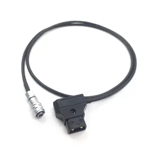 Cable de alimentación d-tap Weipu en espiral para cámara de cine de bolsillo Blackmagic soporte 4K y V batería de montaje dorada cable de alimentación CC para bmpcc 4k