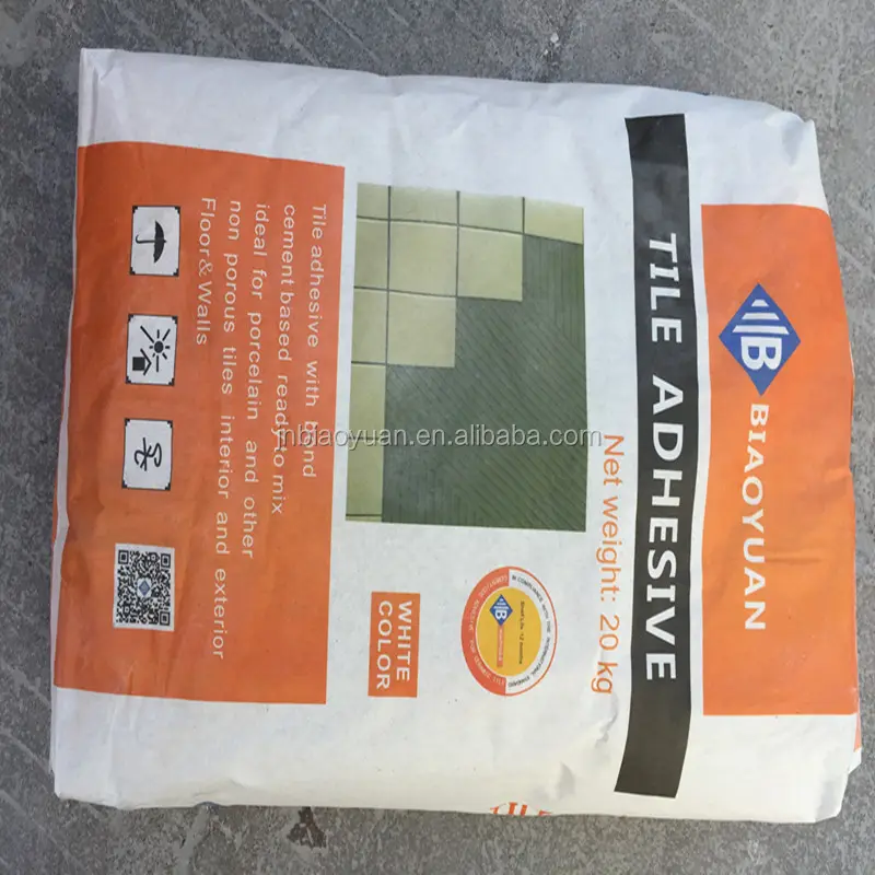 Resistente al aceite a base de cemento pegamento adhesivo Ajuste rápido pegamento del azulejo de mármol blanco