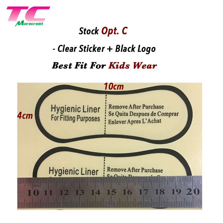 Entrega rápida en stock Probar traje de baño transparente Pegatinas  higiénicas Vinilo transparente Forros protectores de higiene para ajuste de  Bikini