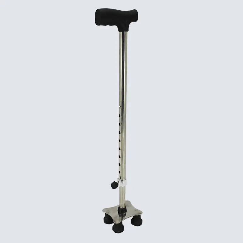 Rehabilitation Therapie Aluminium/Edelstahl Spazierstock Cane Krücken mit Vier Füße Für Behinderte menschen