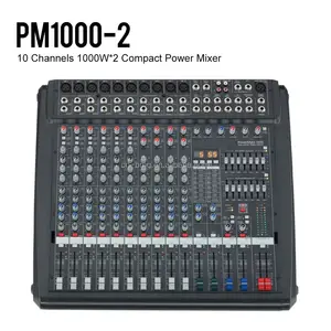 顶级5A质量出口版本Powermate 1000-2第2代混音器，1000瓦 * 2输出