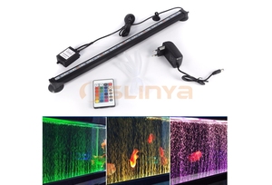 Led Vis <span class=keywords><strong>Aquarium</strong></span> Led Luchtbel Lamp Licht Decoratie Clip Light Eu/Us Plug - Product Image 5