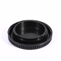 Accessoires pour caméra numérique, 2 pièces, équipement photographique, en plastique noir, couverture avant, couvercle arrière pour objectif M42
