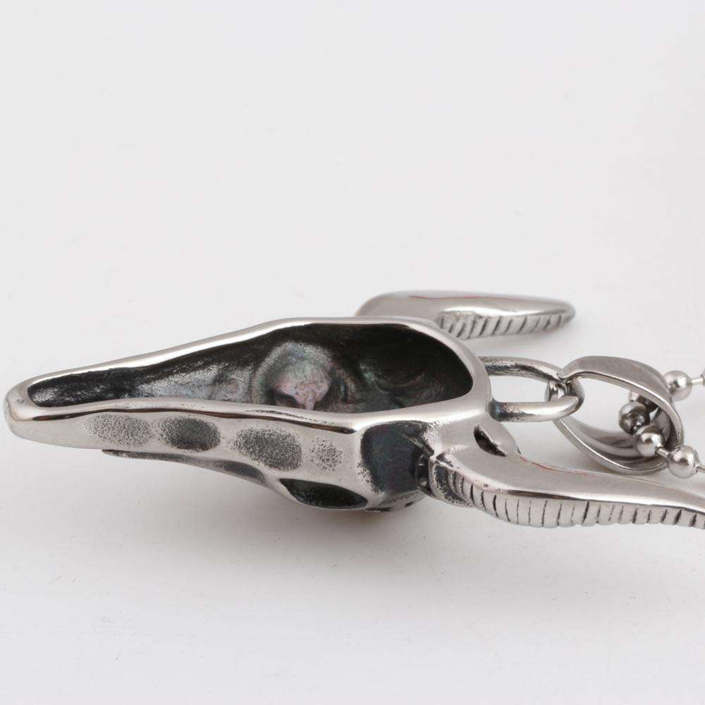 MECYLIFE Ciondolo Scheletro Gotico Testa Di Bue Testa Di - Foto 14