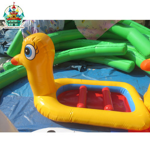 Bella gonfiabile grande anatra/cane barca gonfiabile galleggiante acqua parco giocattoli - Product Image 4