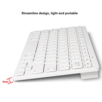 Clavier personnalisé prêt à l'emploi, ultra fin, clavier sans fil Bluetooth, clavier allemand sans fil Bluetooth pour MacBook iPad