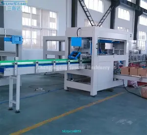 2016 New develp automatic box or case packer for bottled drink beer or canned beer juice