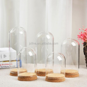 Bán Sỉ Các Kích Cỡ Khác Nhau Vòm Kính Trong Suốt Với Đế Vòm Kính Hoa Với Nút Chai Để Trưng Bày Và Trang Trí Nhà Cửa - Product Image 2