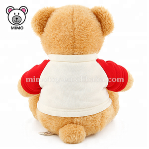 Felice di Tutti I Giorni di Sublimazione Teddy Orso T shirt Commercio All'ingrosso Stampa Personalizzata LOGO Animale di Pezza Morbido <span class=keywords><strong>Peluche</strong></span> Giocattolo Per Bambini di <span class=keywords><strong>Grandi</strong></span> Dimensioni Orsacchiotto - Product Image 6