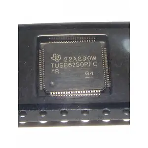 IC bileşenleri TUSB6250PFC yüksek hızlı USB 2.0 ATA/ATAPI köprü denetleyici USB 2.0 3.3V tepsisi TQFP-80