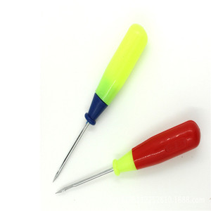 Acier point couture Awl chaussures et sacs trou crochet bricolage à la main en <span class=keywords><strong>cuir</strong></span> outil en plastique poignée cône <span class=keywords><strong>aiguille</strong></span> chaussure réparation aiguilles - Product Image 2
