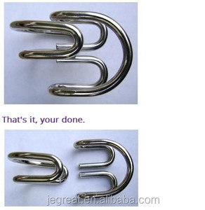 Cổ điển hình chữ M dây kim loại câu đố đồ chơi giáo dục cho người lớn và trẻ em Tâm trí não trêu ghẹo trò chơi - Product Image 4