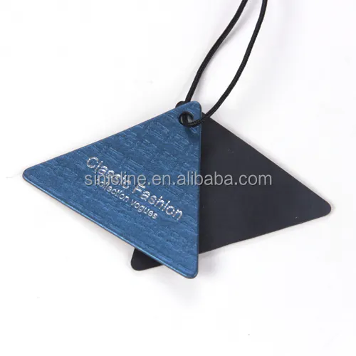 Sinicline Cheap Price Custom Logo Small Triangle Hang Tags