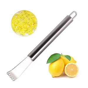 Home Kitchen 3-Inch Stainless Steel Peeling Lemon Peel Orange Silk Squeezer Fruit Peeler Knife Kitchenware
