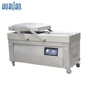 HVC-720S/2AHualian Portable Nitrogen Gas Flushing Double Chamber Food Plastic Bag Packing Sealing Sealer Vacuum Machine