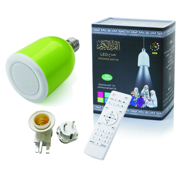 Speaker with Remote Control Function bluetooth Best Gift Muslim Quran Speaker Bulb with LED Light Speaker SQ-102#