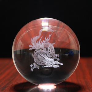 สวย3D เลเซอร์คริสตัล Ball ศิลปะจีนเครื่องประดับสำหรับขาย - Product Image 2