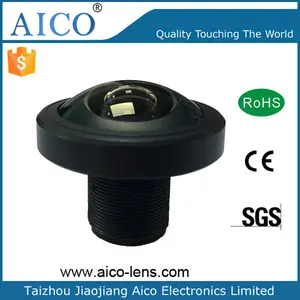 F2.4 10mp 1.08mm 4k M12x0.5 FOV 200 Degree M12 S Mount Fisheye Board Lens For 1/3.2" 1/3" 1/2.6 Inch Sensor Cctv Camera