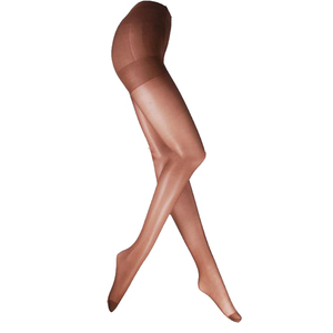 Collant collant marrone lucido con controllo della vita accogliente - Product Image 1