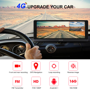 8 pouces voiture GPS Navigation DVR FHD 1080p Android voiture caméra vidéo enregistreur 4G ADAS Vision nocturne WiFi à distance sur veille Dashcam - Product Image 2