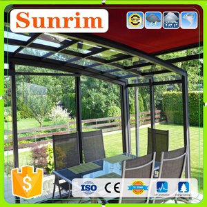 Prefabricada telescópica policarbonato o vidrio sol casa recinto del <span class=keywords><strong>patio</strong></span> terraza acristalada - Product Image 3