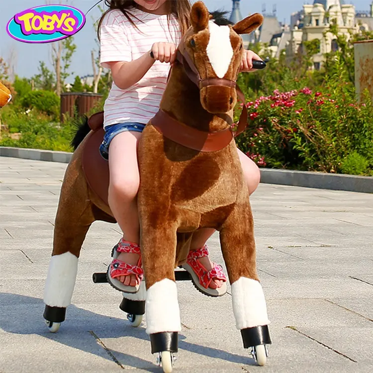 نوعية جيدة تتحرك ألعاب على شكل حصان للأطفال سكوتر الحيوان تشغيل لعبة الحصان