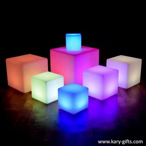 Khuyến mãi ghế ma thuật RGB Màu ánh sáng Ghế nhựa chiếu sáng <span class=keywords><strong>Led</strong></span> Cube - Product Image 6