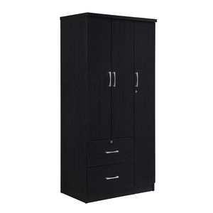 ตู้เสื้อผ้าติดผนังไม้สไตล์โมเดิร์นพร้อมลิ้นชักสำหรับห้องนอน - Product Image 2