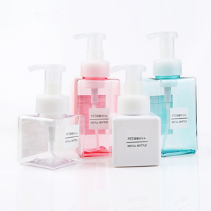 250Ml/450Ml Rỗng Vuông Xà Phòng Cạo Bọt Dispenser Bơm Container, Trang Điểm Chai Nhựa Bọt, DIY Tạo Bọt Chai - Product Image 1