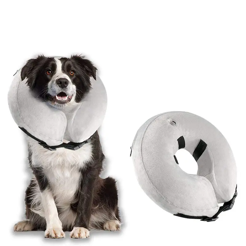 Collar inflable de recuperación para perros y gatos, protección para heridas, venta al por mayor