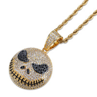 Jack Skellington Hiphop Zirkoon Cartoon Hanger Ketting Accessoires