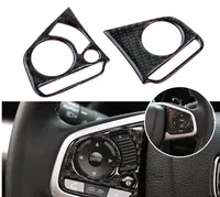 3Pcs/Set ABS Car Steering Wheel Button Cover Sticker Interior Decoration  foN9