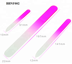 Verre trempé en douceur 3pcs grandes limes de vernis à <span class=keywords><strong>ongles</strong></span> de taille moyenne et petite dans une pochette en velours - Product Image 6
