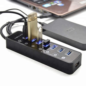 USB רכזת 30 ספליטר 7 יציאת USB נתונים רכזת 3.0 5Gbps רב ספליטר עם בודדת מתגים - Product Image 2