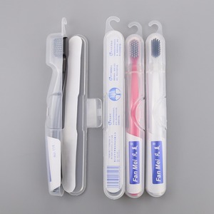 Xiner — paquet de <span class=keywords><strong>brosse</strong></span> à dents avec étui <span class=keywords><strong>pliable</strong></span> PP, <span class=keywords><strong>brosse</strong></span> à dents pour randonnée et voyage, contenant à poils coniques coniques, de xunda - Product Image 4