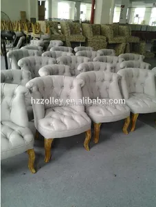Proveedor de China, venta al por mayor, silla de acento, silla tapizada, silla de tela para sala de estar