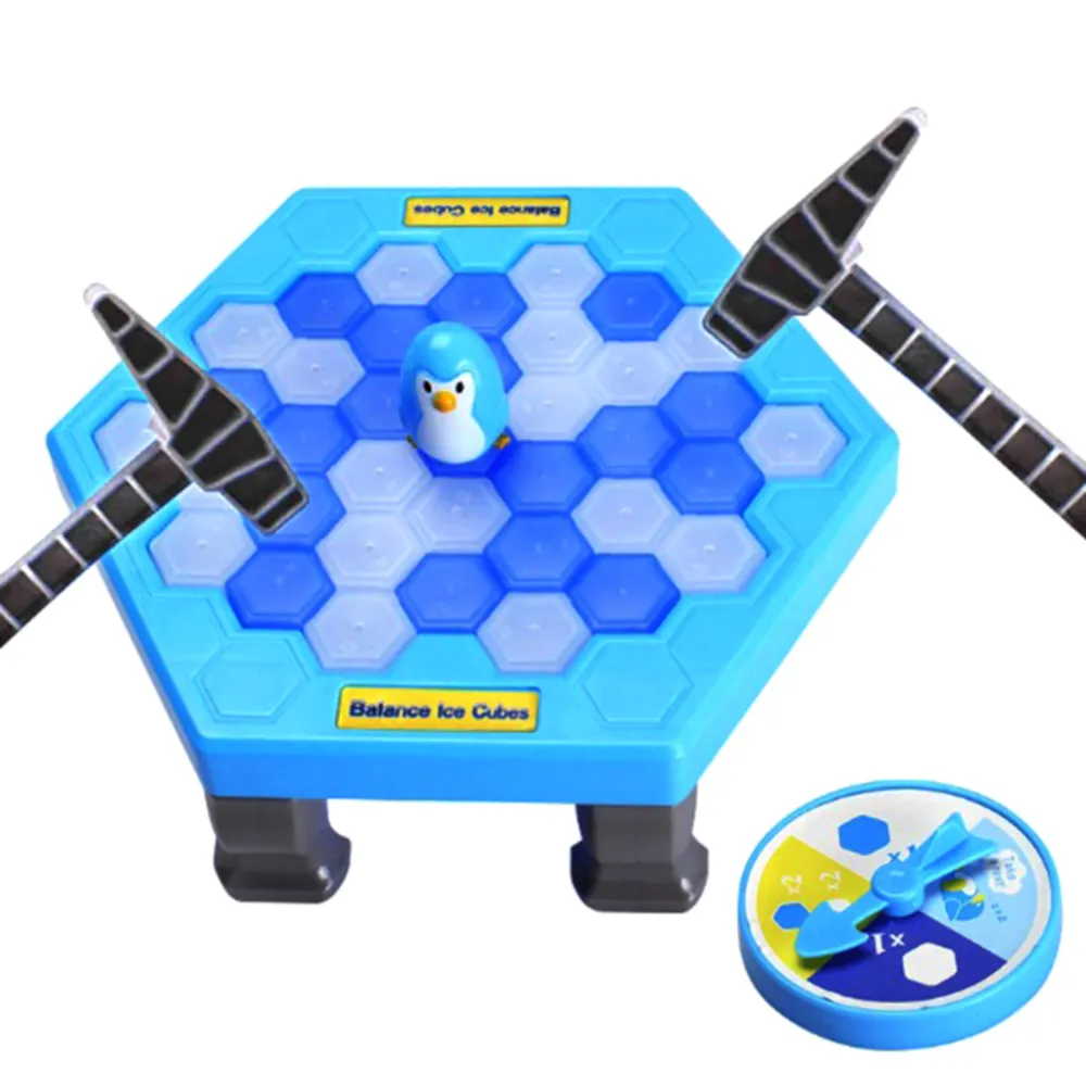Permainan Orang Tua Anak Hiburan Interaktif Meja Stres Pereda Anak-anak Dewasa Desktop Permainan Plastik Penguin Trap Mainan