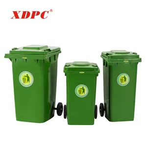 Trung Quốc Giá Tốt Nhất Nhựa 240 Lít 2 Bánh Xe Dolly Bánh Lớn Ngoài Trời Đường Phố Rác Thải Bin Thùng Rác