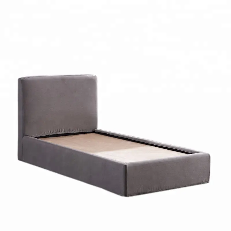シングルサイズの最新木製ベッドデザイン引き出し式ベッド
