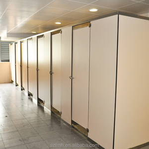 Modern HPL komersial Shower perangkat keras seng Aloi partisi engsel cubile untuk sekolah & Hotel toilet