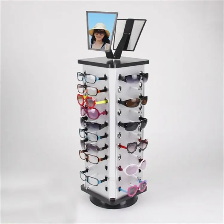 Benutzer definierte rotierende Regal Sonnenbrillen Rack Metall Display Stand