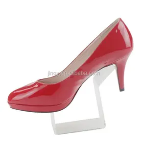 Pabrik Kustom Supermarket Toko Toko Counter Meja PMMA Plexiglass Acrylic Sepatu Tampilan Pemegang Rak Akrilik Sepatu Tampilan Insert