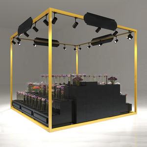 Soporte de exhibición de tienda de flores con acabado metálico moderno/personalizado de lujo con solución integral de la marca LUX - Product Image 5