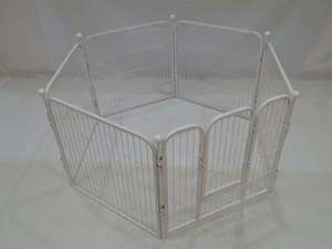 Clôture pliable et extensible pour animaux de compagnie, clôture de course pour chiens, en métal, grand clôture, <span class=keywords><strong>Portable</strong></span>, noir, - Product Image 2