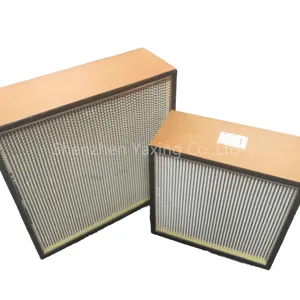 Aluminium frame h14 hepa filter voor laboratorium